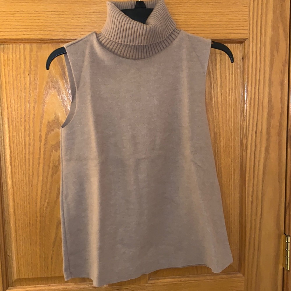 Zara Sleeveless Turtleneck Sweater